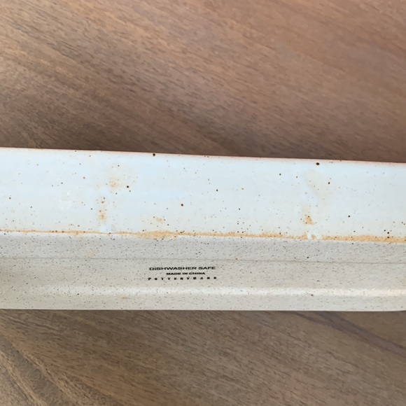 Pottery Barn ceramic speckle glaze tray/dish - Picture 5 of 8